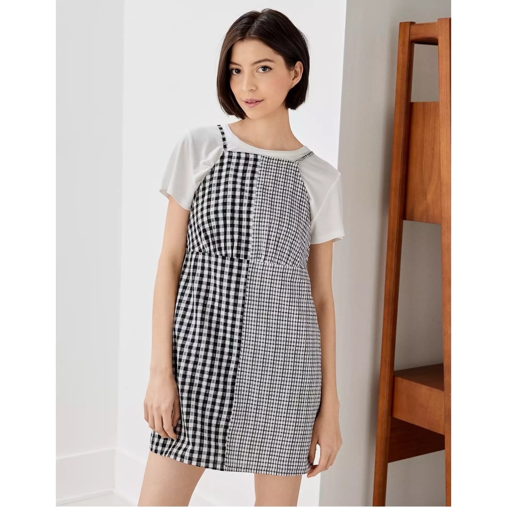 NEW | AE Plaid Cami Mini Dress
